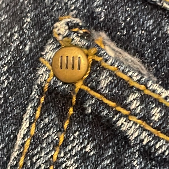 GITANO ORIGINAL VINTAGE JEANS HIGH WAIST DENIM SZ 12 DARK WASH MADE IN HONG KONG - Picture 14 of 17